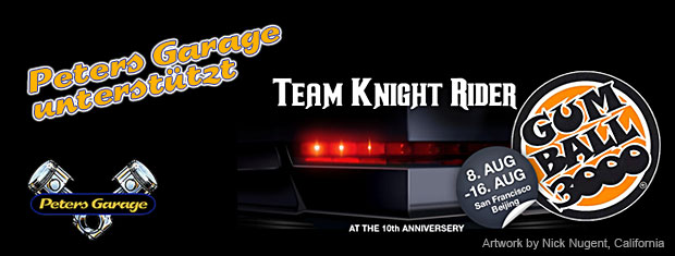 Peters Garage unterst�tzt Team Knight Rider - Gumball 2008